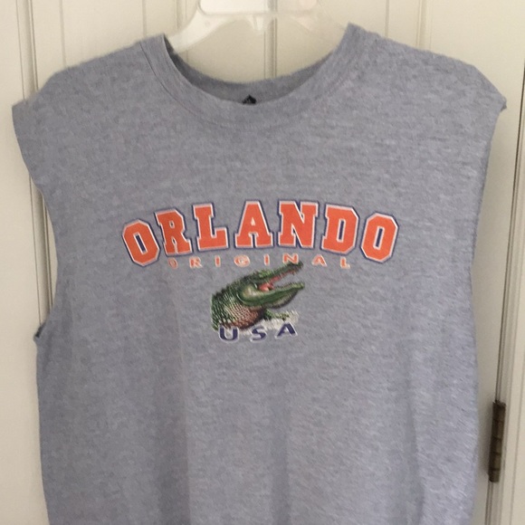 Orlando Original Alligator tank top  Men’s L Grey - Picture 1 of 6